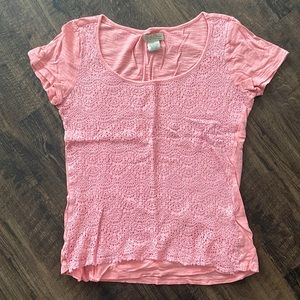 Lucky Brand womens pink top
